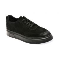 Pantofi casual AXXELLL negri, 7353, din piele intoarsa