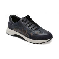 Pantofi casual BITE THE BULLET bleumarin, SY326, din piele naturala