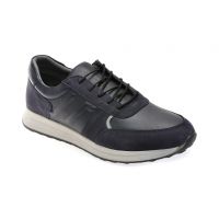 Pantofi casual BITE THE BULLET bleumarin, SY336, din piele naturala