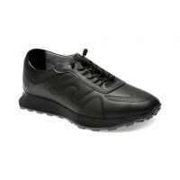 Pantofi casual BITE THE BULLET negri, OY2030, din piele naturala