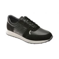 Pantofi casual BITE THE BULLET negri, SY336, din piele naturala