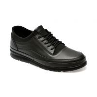 Pantofi casual GRYXX negri, MD655, din piele naturala