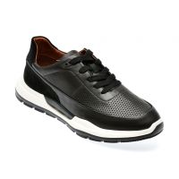 Pantofi casual OTTER negri, 1, din piele naturala