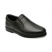 Pantofi casual OTTER negri, SH303, din piele naturala