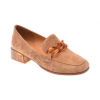 Mocasini casual EPICA bej, LD855, din piele intoarsa