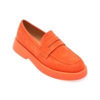 Mocasini casual EPICA portocalii, 1336, din piele intoarsa