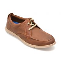 Mocasini CLARKS maro, FLEXWAY LACE, din piele naturala