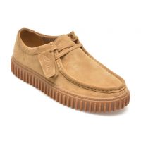 Mocasini CLARKS maro, TORHILL LO, din piele intoarsa
