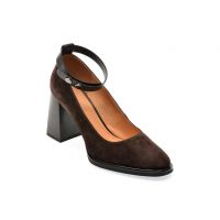 Pantofi casual EPICA maro, UZ2298, din piele intoarsa