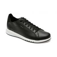 Pantofi casual GEOX negri, U357FA, din piele naturala