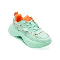 Pantofi casual GQWE albastri, 23810, din piele ecologica