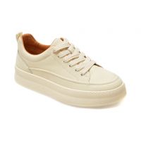 Pantofi casual GRYXX albi, 35911, din piele naturala