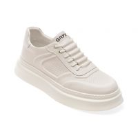 Pantofi casual GRYXX albi, 803, din piele naturala