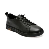 Pantofi casual GRYXX negri, 300010, din piele naturala