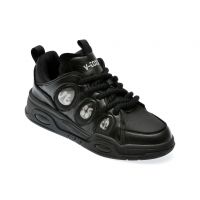 Pantofi casual V-TOXSEIE negri, 18350, din piele ecologica