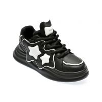 Pantofi casual XIUSITE negri, 9057, din piele ecologica