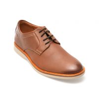 Pantofi CLARKS maro, ATTICUS LT LACE, din piele naturala