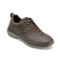 Pantofi CLARKS maro, CLARKS PRO LACE, din piele naturala