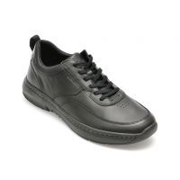 Pantofi CLARKS negri, CLARKS PRO LACE, din piele naturala