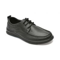 Pantofi OTTER negri, 913029, din piele naturala