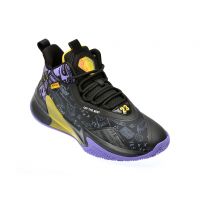 Pantofi sport BASKETBALL negri, 2158, din material textil si piele ecologica