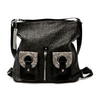 Poseta GRYXX neagra, 63998, din piele ecologica