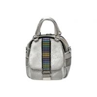 Rucsac GRYXX argintiu, 63981, din piele ecologica