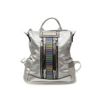 Rucsac GRYXX argintiu, 63988, din piele ecologica