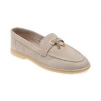Mocasini casual ALDO gri, 13715329, din piele intoarsa