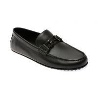 Mocasini casual ALDO negri, 13750576, din piele naturala