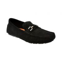 Mocasini casual ALDO negri, CAIRNS0011, din piele intoarsa