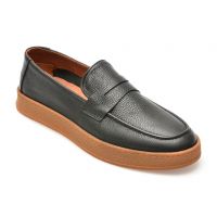 Mocasini casual GRYXX negri, MS20031, din piele naturala