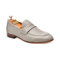 Mocasini eleganti LE COLONEL gri, 659231, din piele naturala