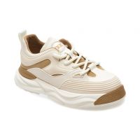 Pantofi casual GRYXX albi, 66008, din piele naturala