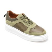 Pantofi sport GRYXX kaki, M73331, din piele naturala