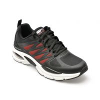 Pantofi sport SKECHERS negri, SKECH-AIR VENTURA, din material textil