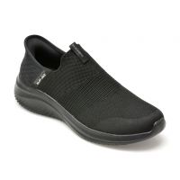 Pantofi sport SKECHERS negri, ULTRA FLEX 3.0, din material textil