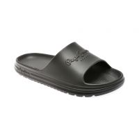 Papuci casual PEPE JEANS negri, MS70159, din pvc
