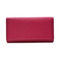 Portofel fucsia, 6609, din piele naturala