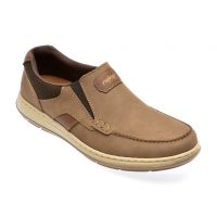 Mocasini casual RIEKER maro, 17368, din piele naturala