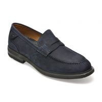 Mocasini OTTER bleumarin, E181, din nabuc
