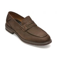 Mocasini OTTER maro, E181, din nabuc