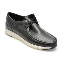 Mocasini OTTER negri, SF2002, din piele naturala