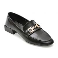Mocasini PESETTO negri, 3672396, din piele ecologica