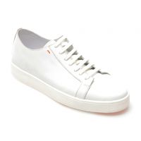 Pantofi casual OTTER albi, MYS03, din piele naturala