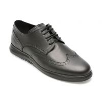 Pantofi OTTER negri, 20246, din piele naturala