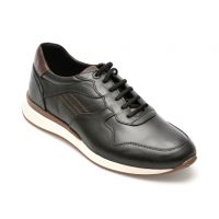 Pantofi OTTER negri, 231107, din piele naturala