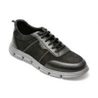 Pantofi OTTER negri, 244142, din nabuc
