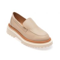 Mocasini casual BASCONI bej, 148, din piele naturala