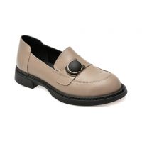Mocasini casual EPICA gri, 381104, din piele naturala